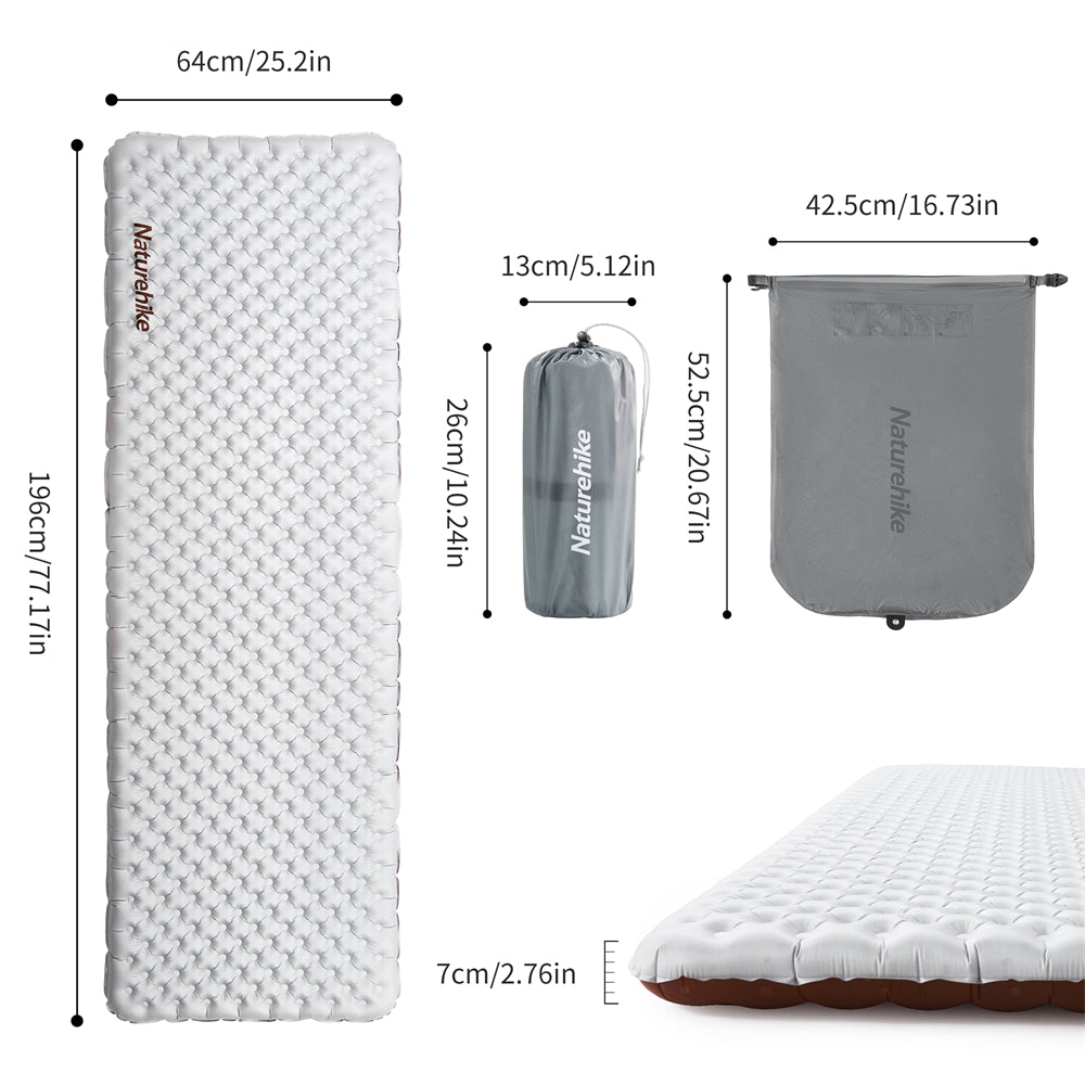 High RValue Ultralight Outdoor Inflatable Sleeping Pad（Rvalue5.8