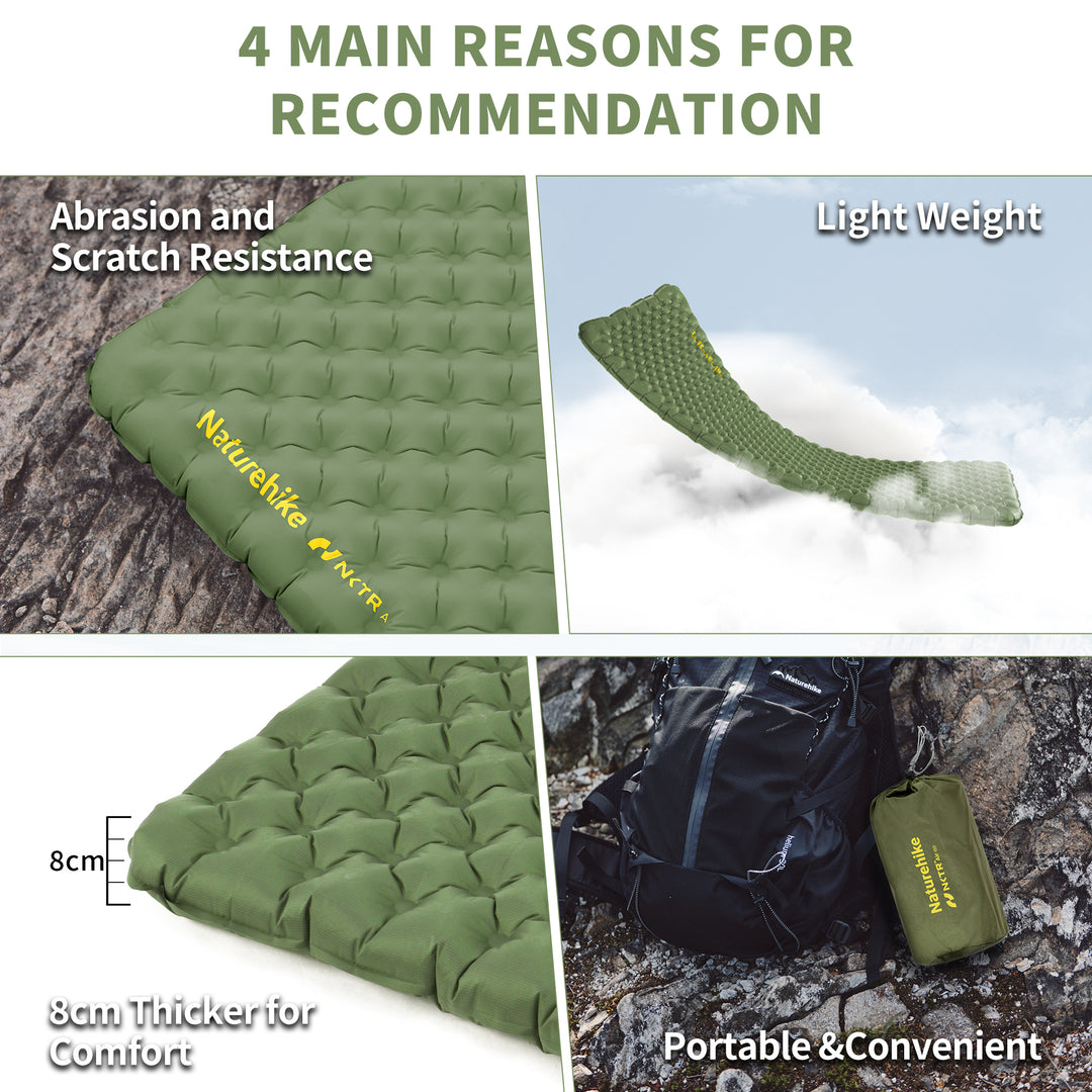Tuye Series Ultra Light Inflatable Sleeping Pad （R-value 4.6 minimum temperature -20℃/-4℉）
