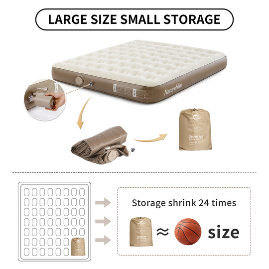 Naturehike Elevated Built-in Pump Air Mattress