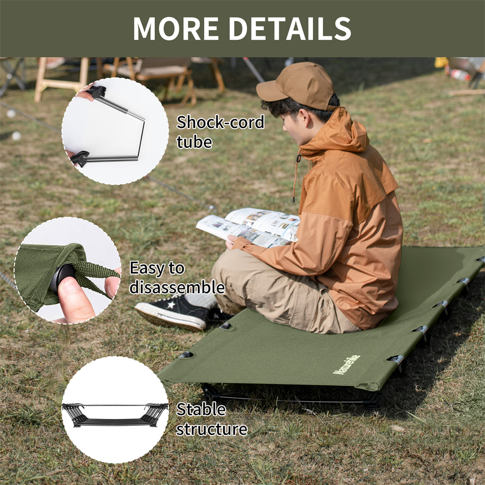 XJC05 Outdoor Folding Camp Bed - Main Image