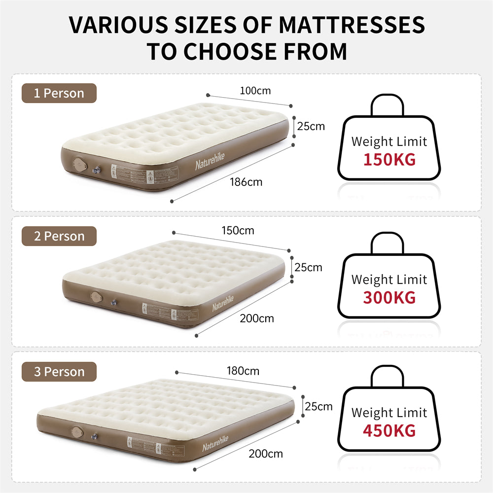 Naturehike Elevated Built-in Pump Air Mattress