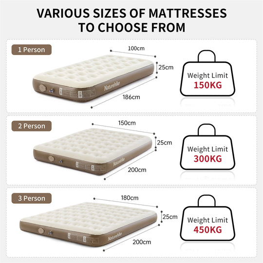 Naturehike Elevated Built-in Pump Air Mattress