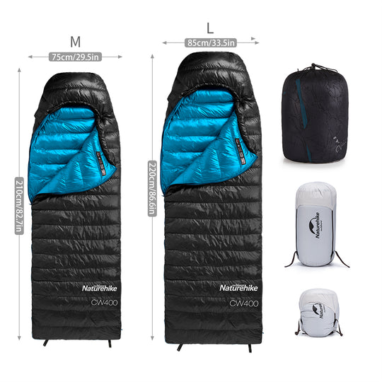 CW400 Duck Down Mummy Sleeping Bag