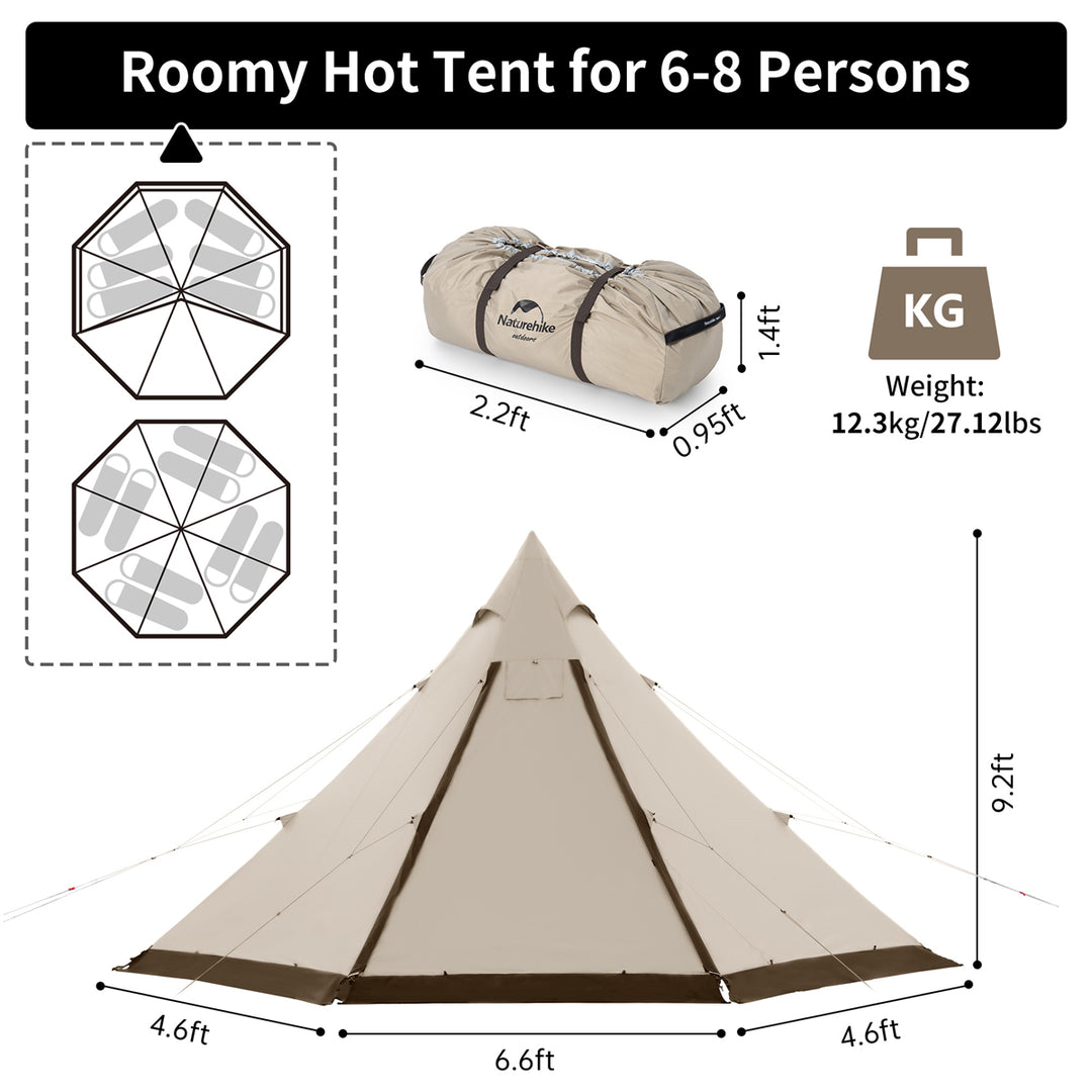 Ranch 6 People 4 season Luxury Camping Tent