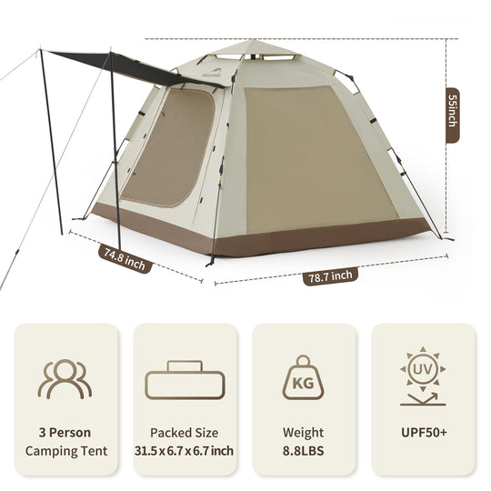 Naturehike Ango Picnic Automatic 3 persons Tent