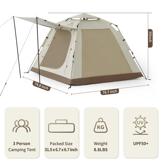 Naturehike Ango Picnic Automatic 3 persons Tent