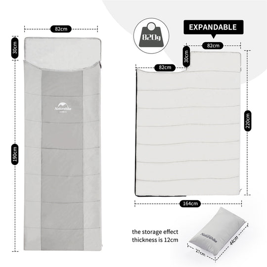 Naturehike Summer Sleeping Bag with Pillow