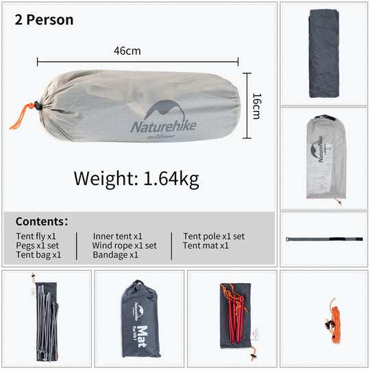 Vik Single-Layer 2 People Camping Tent