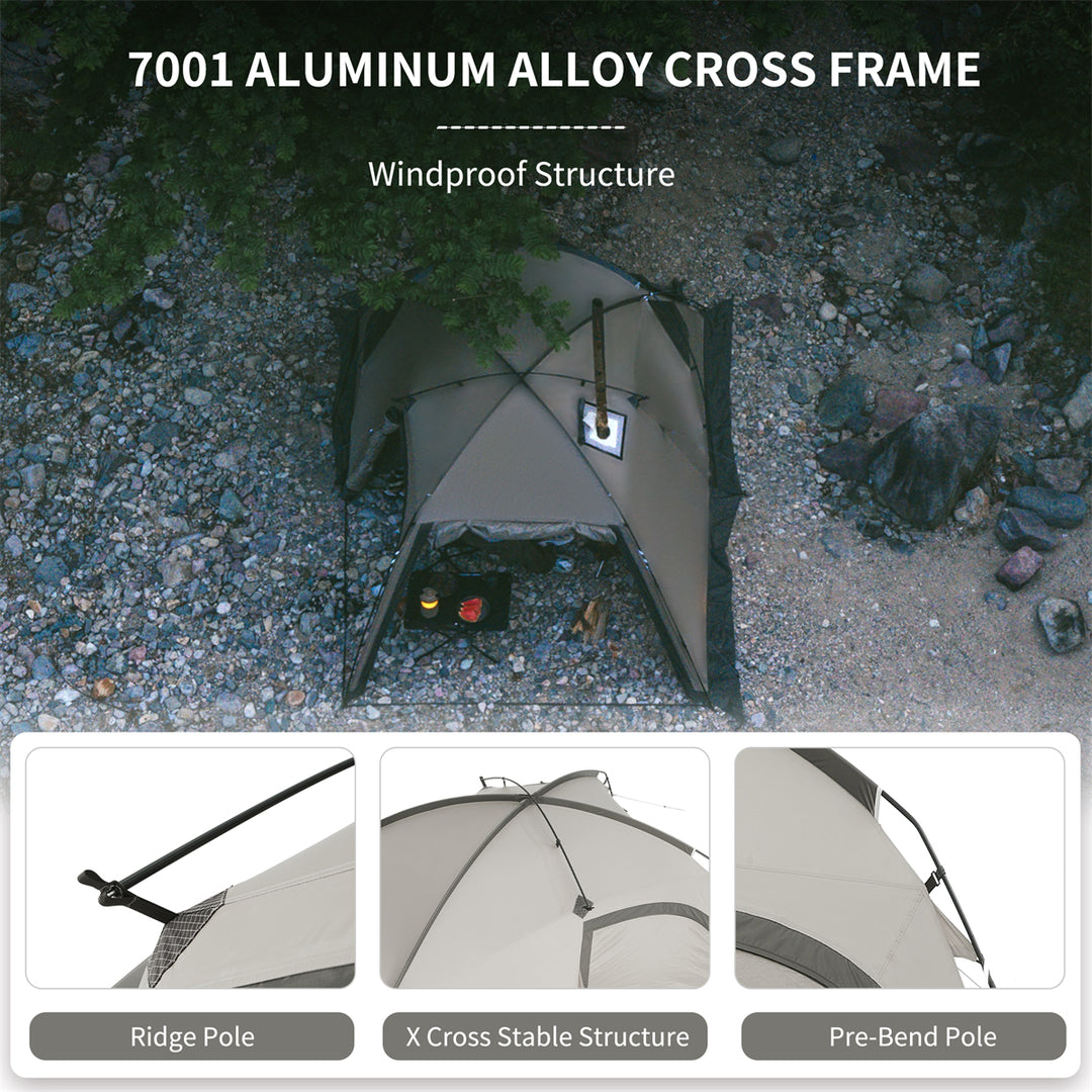 Mountain Peak Hot Tent One Bedroom&One Living Room