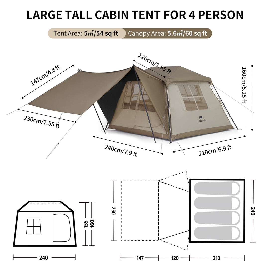 Village 5.0 Roof Automatic Tent【Canopy Version】