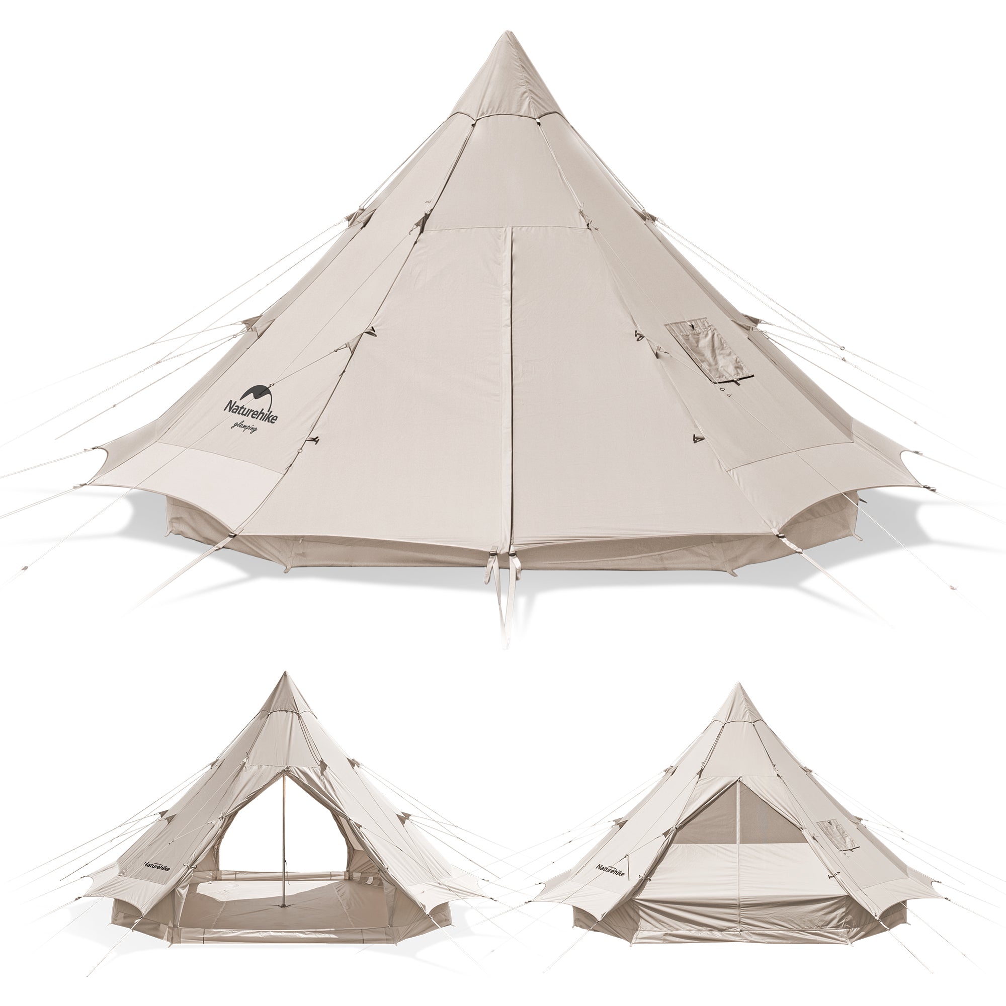 Brighten 12.3 Cotton Pyramid 4 Season Tent – Naturehike-au