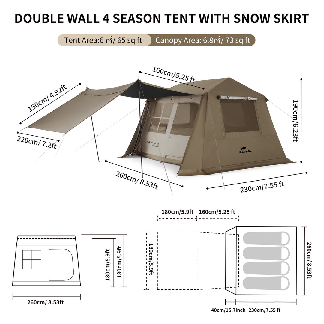 Village 6.0 Roof Automatic Tent【Canopy Version】