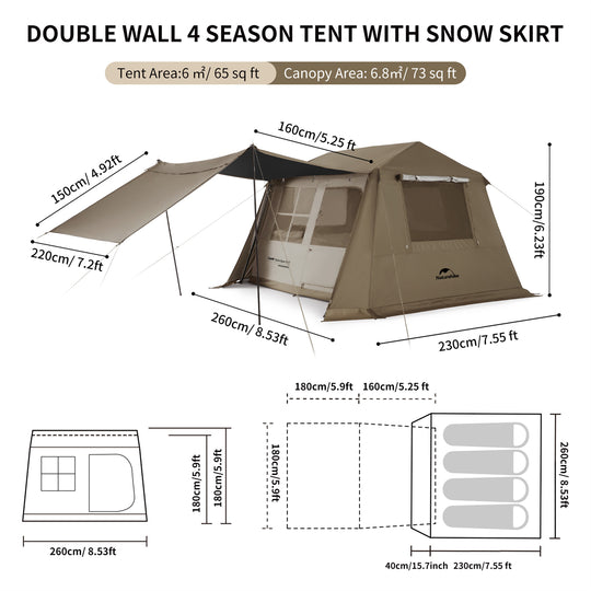 Village 6.0 Roof Automatic Tent【Canopy Version】