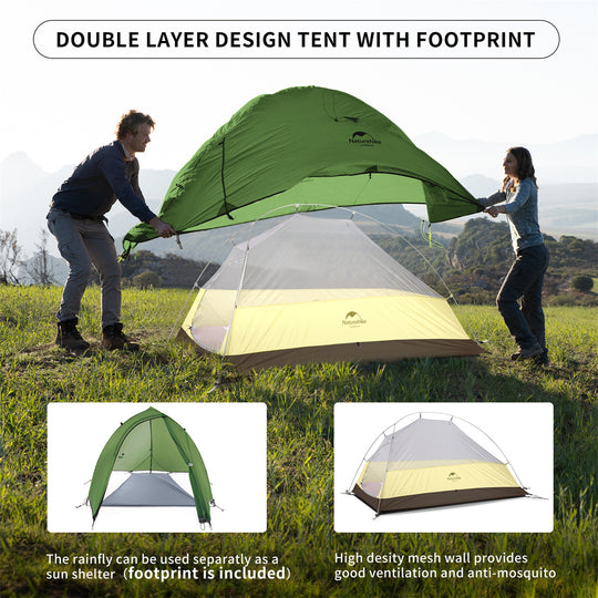 Cloud Up 1 Person 3-season Camping Tent Ultralight 20D