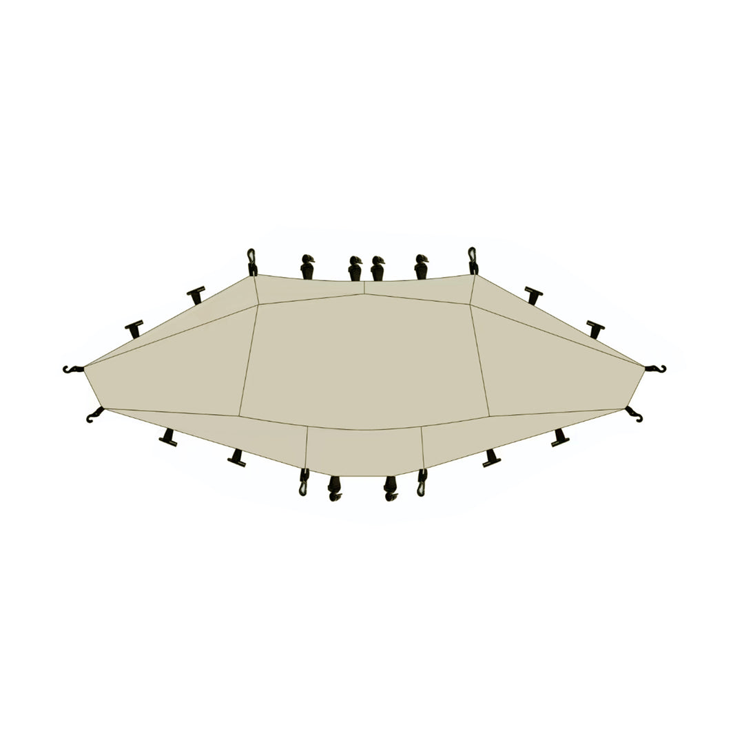 Cloud Boundar Self-supporting and Fast-opening Hexagonal Canopy