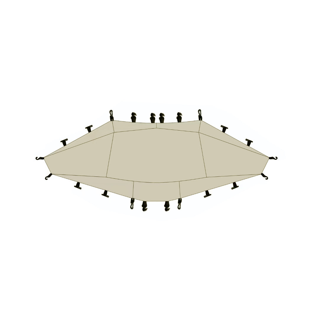 Cloud Boundar Self-supporting and Fast-opening Hexagonal Canopy