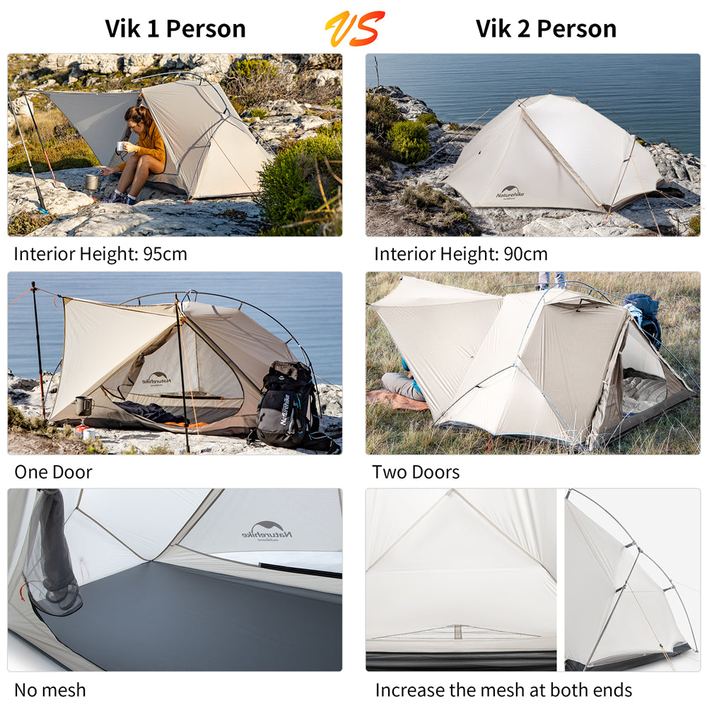 Vik Single-Layer 2 People Camping Tent