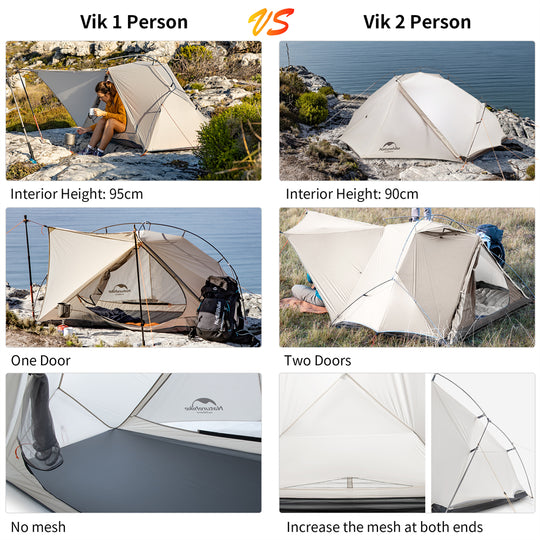 Vik Single-Layer 2 People Camping Tent