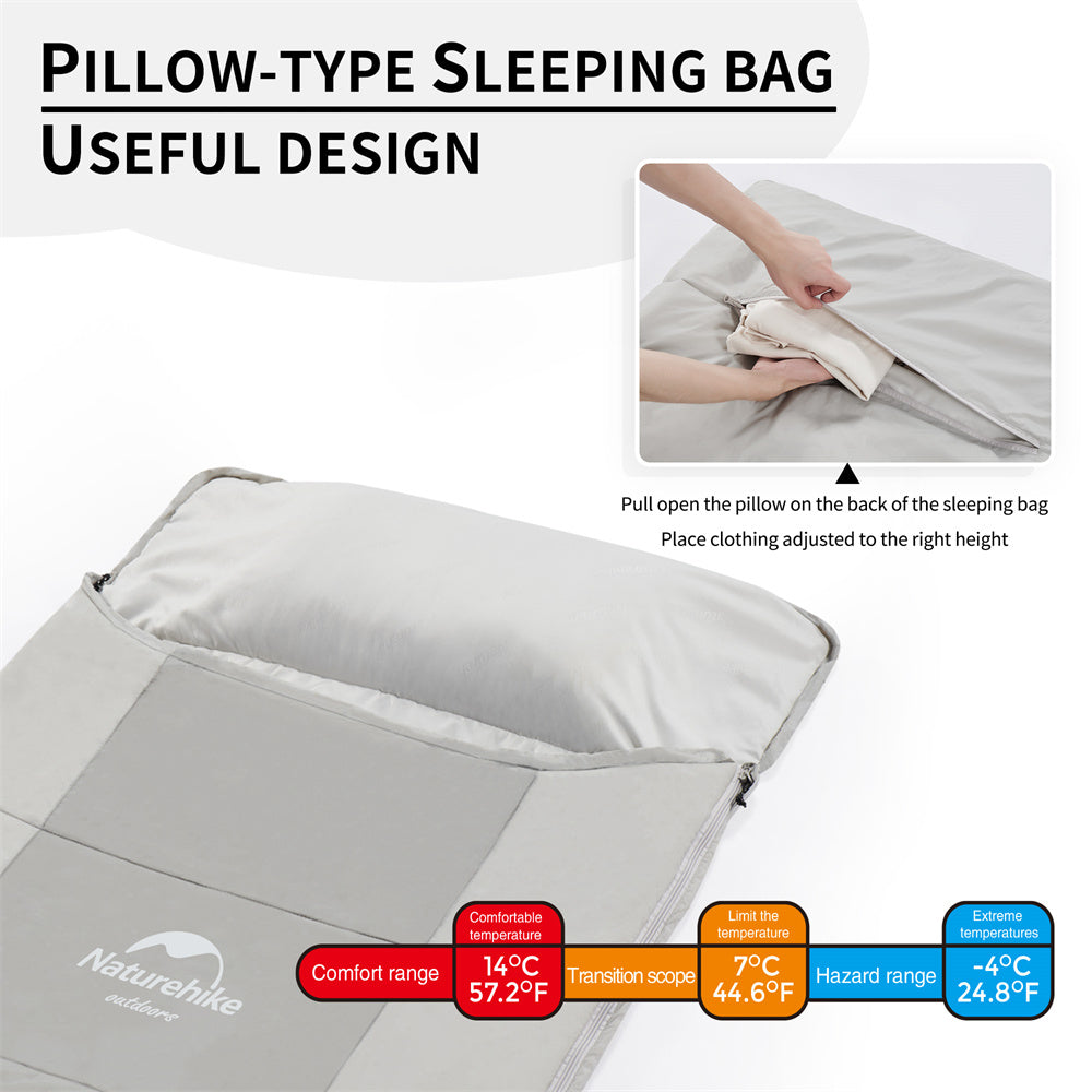 Naturehike Summer Sleeping Bag with Pillow