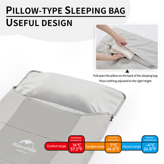 Naturehike Summer Sleeping Bag with Pillow