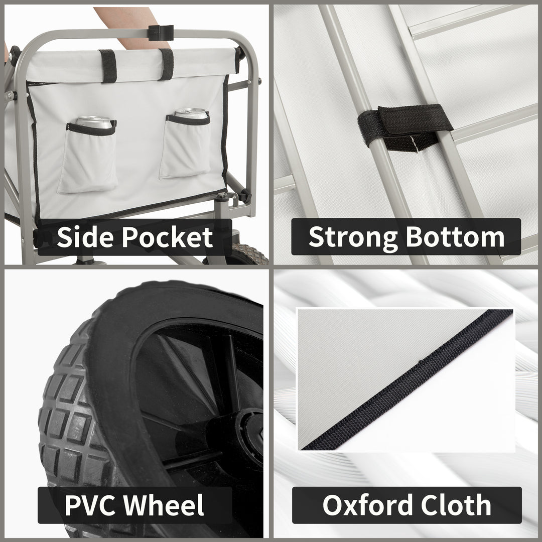 Naturehike Lightweight Cart, Collapsible Portable Wagon Cart, 80 Liters Camping Cart, Maximum 100 Liters, Garden Outdoor Park Utility Wagon Cart