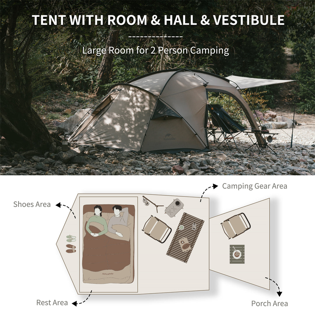 Mountain Peak Hot Tent One Bedroom&One Living Room