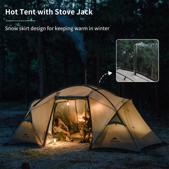 Mountain Peak Hot Tent Two Bedroom&One Living Room