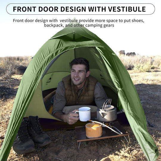 Cloud Up 1 Person 3-season Camping Tent Ultralight 20D