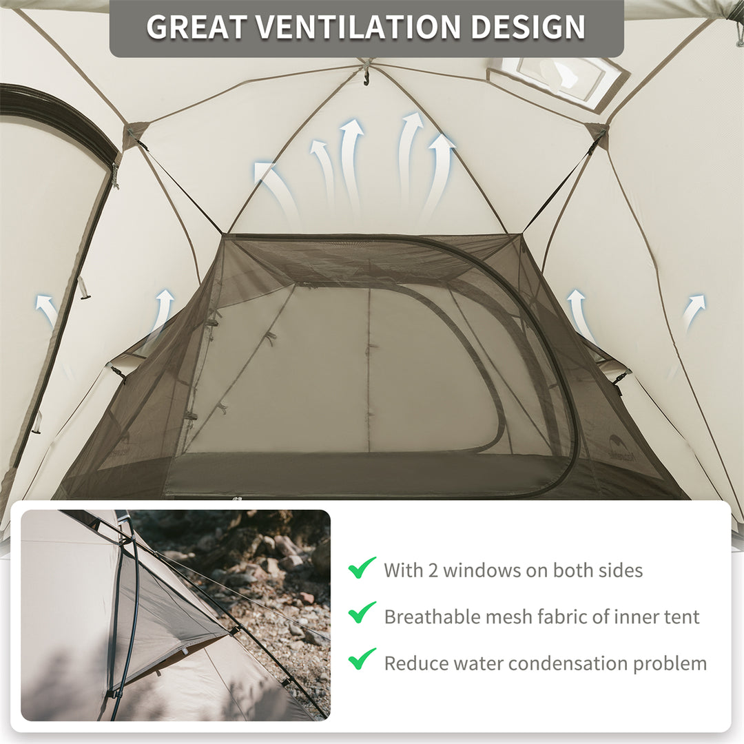 Mountain Peak Hot Tent One Bedroom&One Living Room