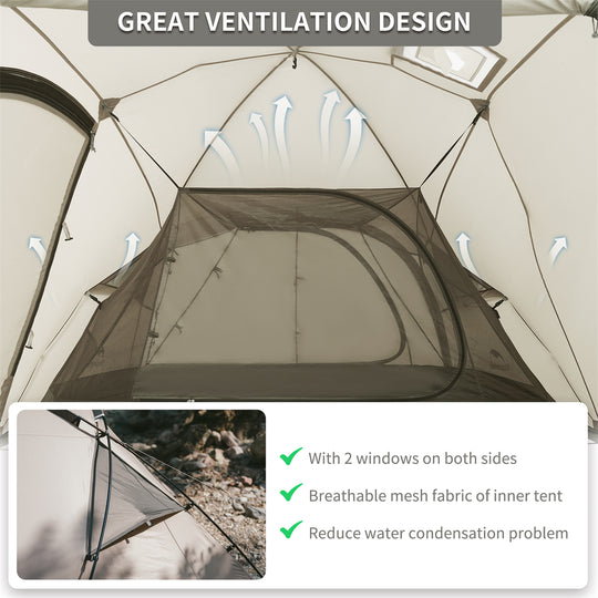 Mountain Peak Hot Tent One Bedroom&One Living Room
