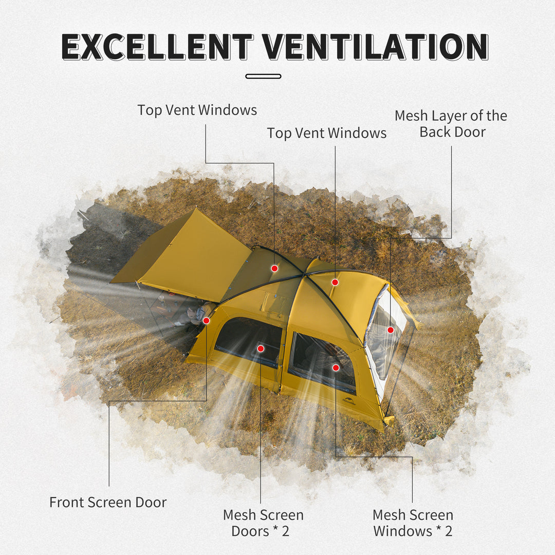 Naturehike Dune 4-Season 3Person Hot Tent with Stove Jack