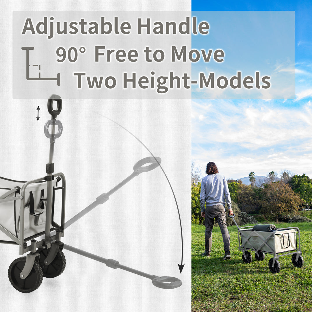 Naturehike Lightweight Cart, Collapsible Portable Wagon Cart, 80 Liters Camping Cart, Maximum 100 Liters, Garden Outdoor Park Utility Wagon Cart