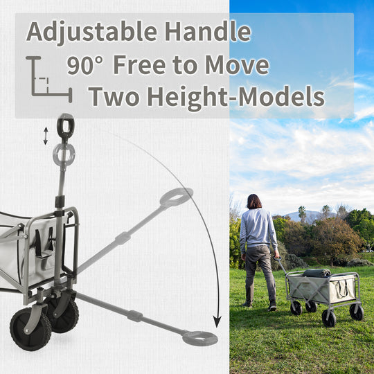 Naturehike Lightweight Cart, Collapsible Portable Wagon Cart, 80 Liters Camping Cart, Maximum 100 Liters, Garden Outdoor Park Utility Wagon Cart