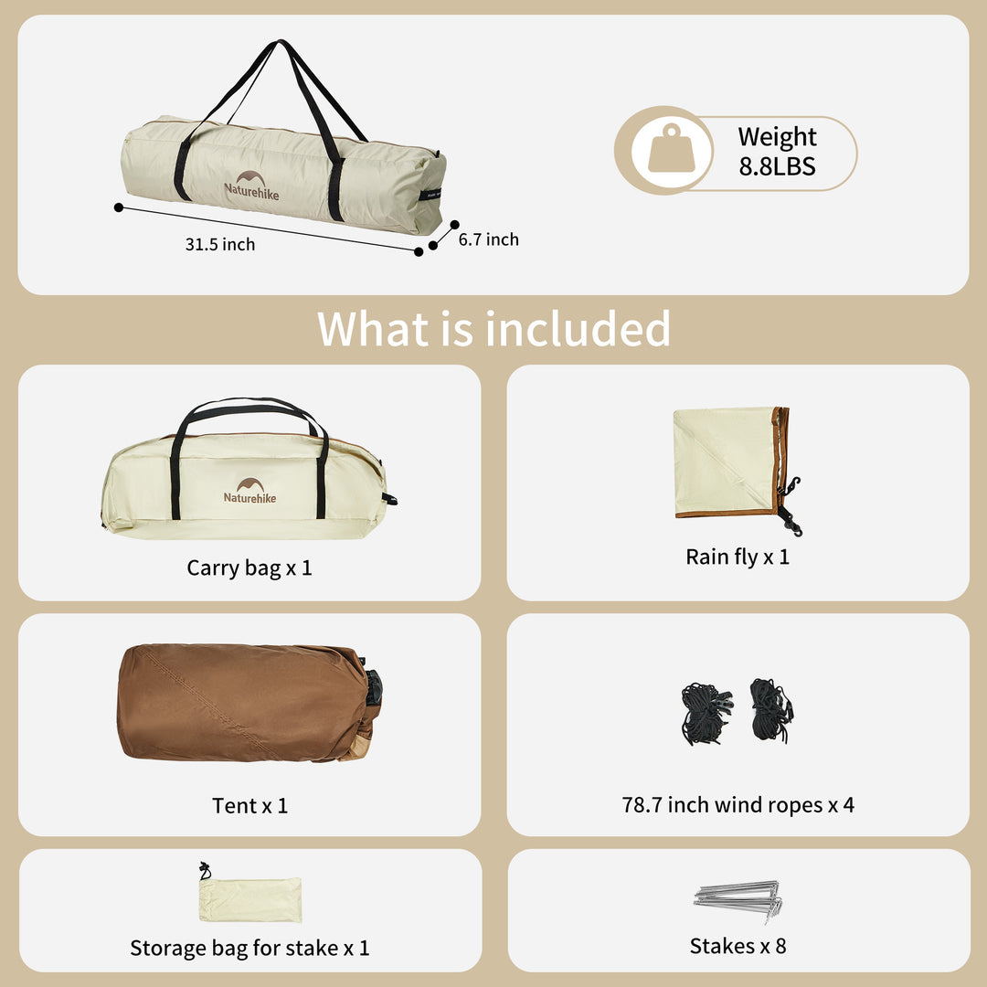 Naturehike Ango Picnic Automatic 3 persons Tent