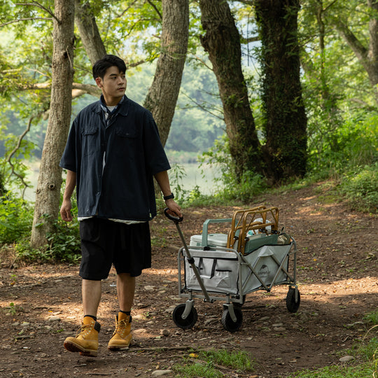 Naturehike Lightweight Cart, Collapsible Portable Wagon Cart, 80 Liters Camping Cart, Maximum 100 Liters, Garden Outdoor Park Utility Wagon Cart