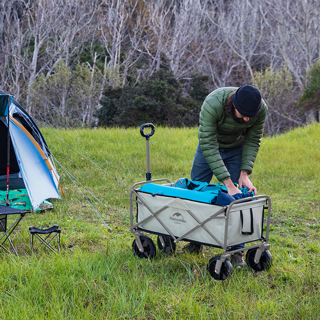 Naturehike Lightweight Cart, Collapsible Portable Wagon Cart, 80 Liters Camping Cart, Maximum 100 Liters, Garden Outdoor Park Utility Wagon Cart
