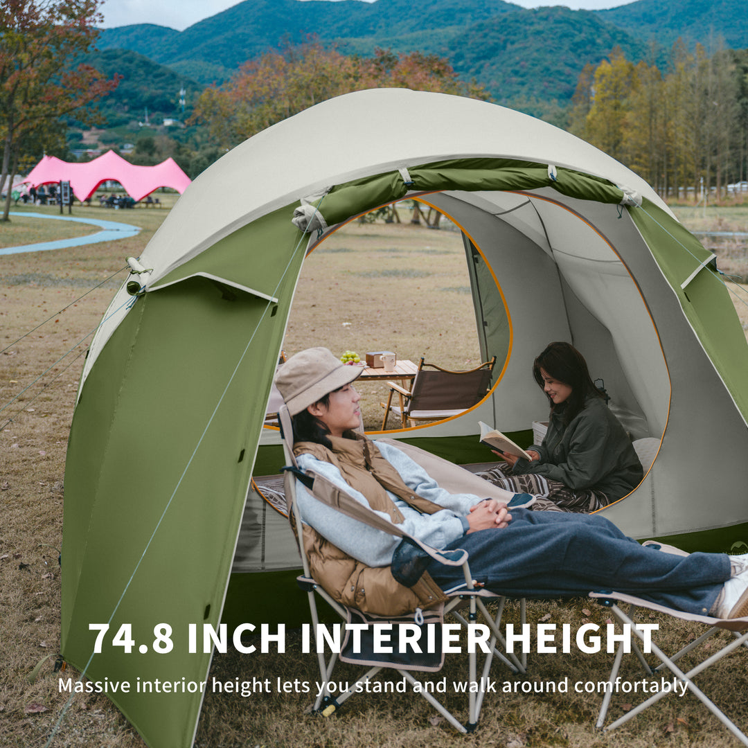 Naturehike KOTA 4 One-Bedroom And Two-Bathroom Tent