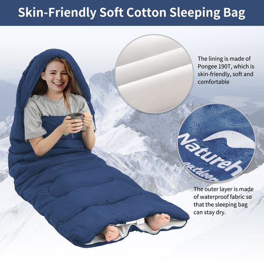 Y150L Round Bottom Envelope With Hood Sleeping Bag