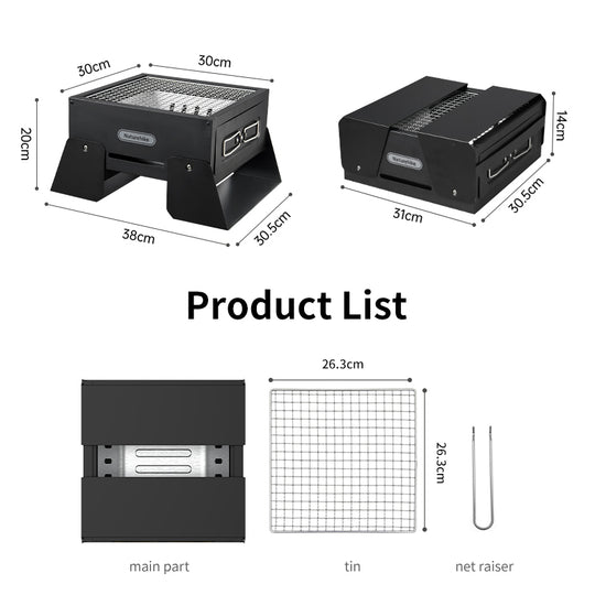 Naturehike “Have Time” Portable Desktop BBQ Grill（Small Size）