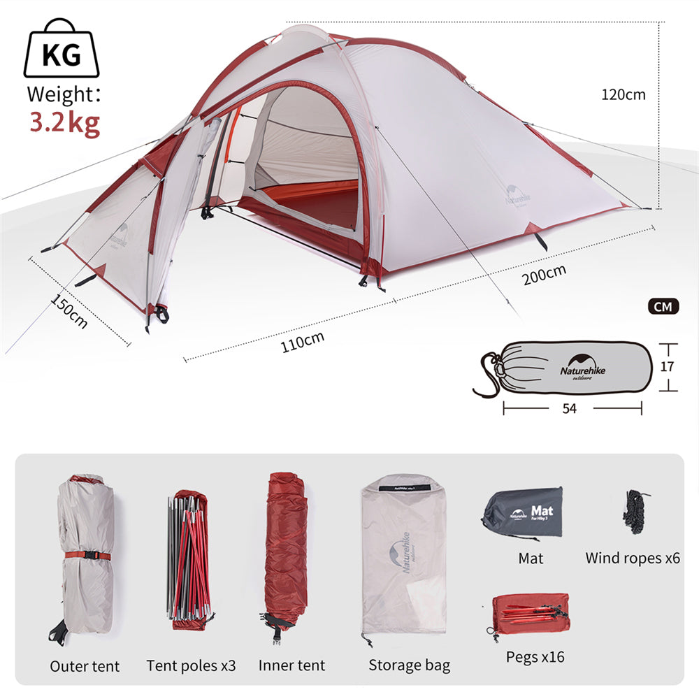 Hiby One Bedroom One Living Room Camping Tent