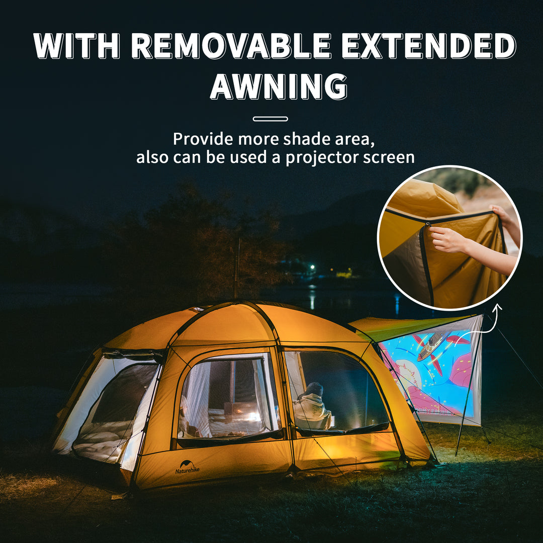 Naturehike Dune 4-Season 3Person Hot Tent with Stove Jack