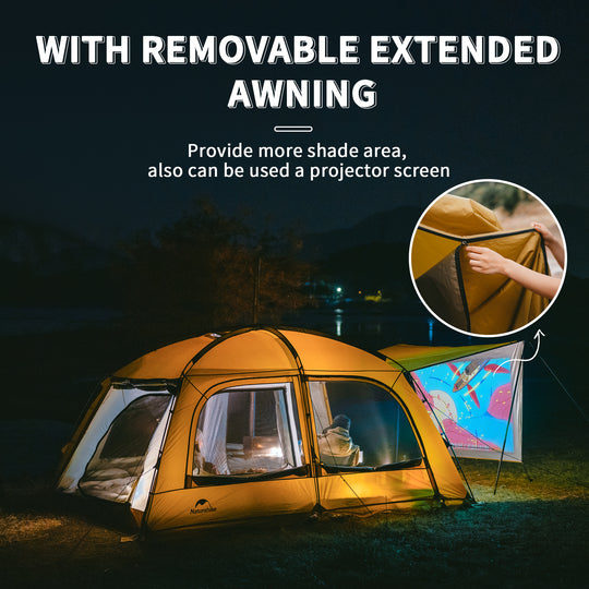 Naturehike Dune 4-Season 3Person Hot Tent with Stove Jack