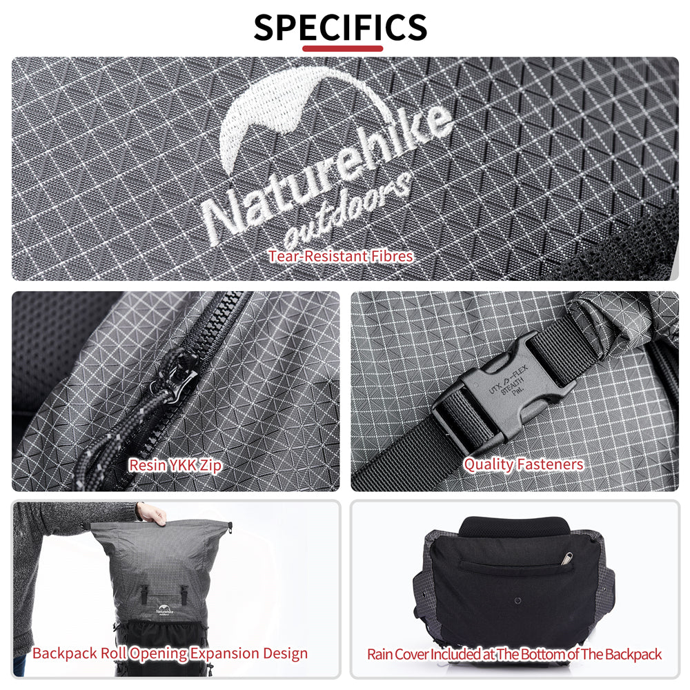 60L+5L Multifunctional Mountain Bag with Rain Cover