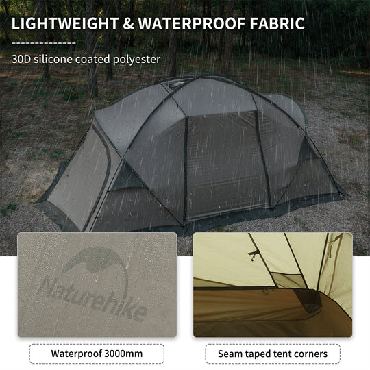 Mountain Peak Hot Tent Two Bedroom&One Living Room